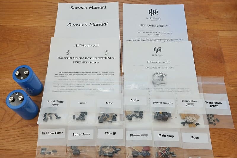 Marantz 2330 restoration kit filter capacitor repair rebuild fix  			