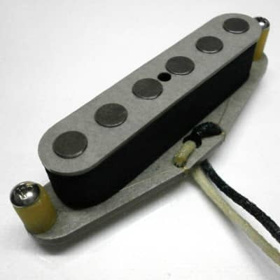 Telecaster Pickup Neck .250" QUARTER POUND Hand Wound Grey Fits Fender Guitar Nocaster Broadcaster image 2