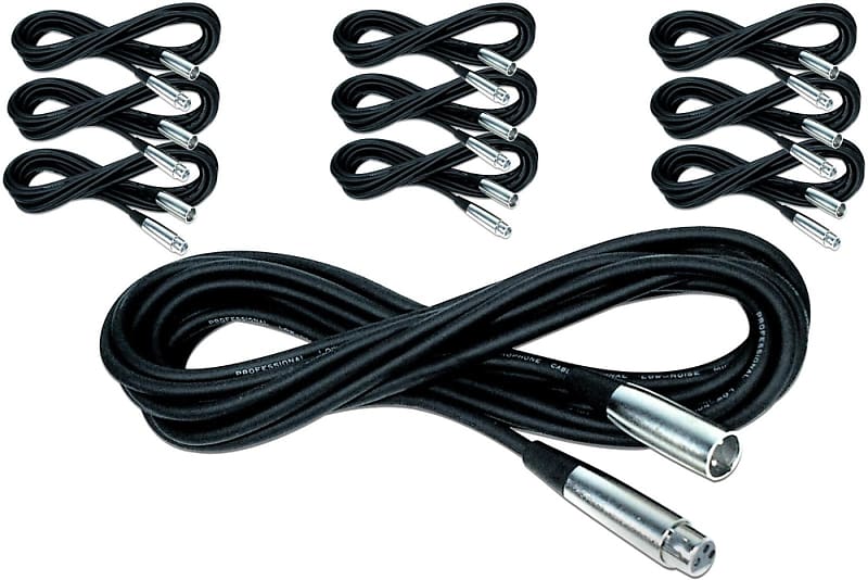 Musician's Gear Lo-Z Microphone Cable 20' 10-Pack image 1