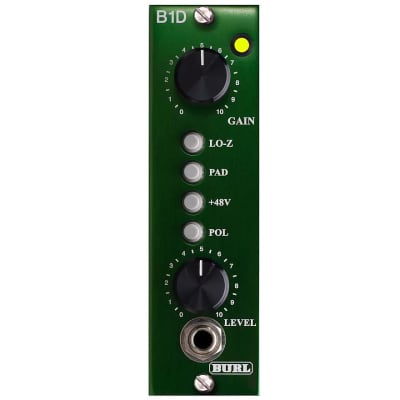 Burl Audio B1D 500 Series Microphone Preamp/DI with BX4 Iron Output Transformer image 2