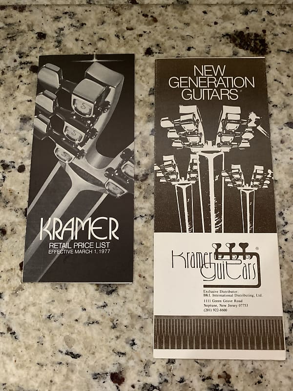Kramer Catalog and Price List 1977 Reverb
