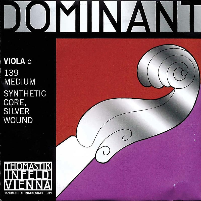 Thomastik Dominant 15"-16" Viola C String - Medium Gauge - Silver Wound Perlon Core - Thomastik Infeld image 1