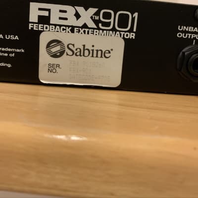 Sabine FBX901 FEEDBACK EXTERMINATOR - NO POWER SUPPLY - USED CONDITION image 7