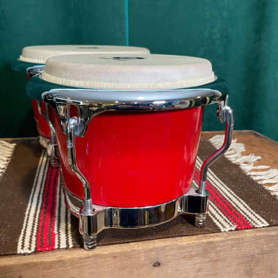 LP Bongos Fiberglass Red Latin Percussion image 10