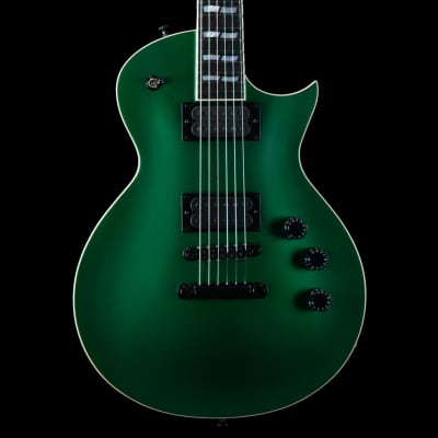 ESP USA Eclipse Candy Apple Green Satin with Ebony Fingerboard, Stainless Steel Frets, and ESP case image 4