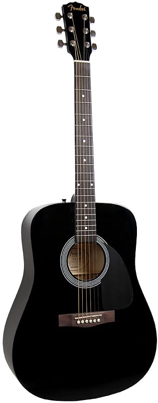 Fender FA-115 Dreadnought Acoustic Guitar - Black image 1