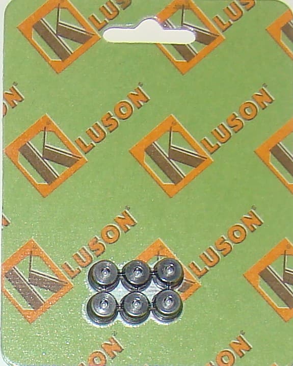Kluson KSB115C Replacement Telecaster String Ferrules (6-Pack) Chrome Finish image 1