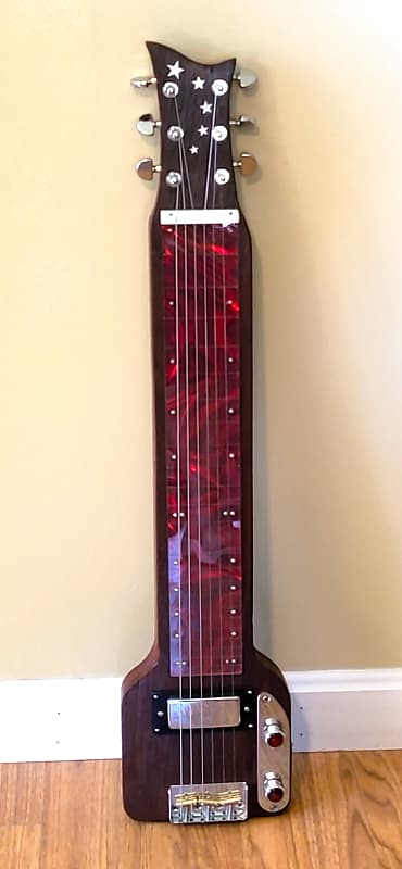 Custom Lap Steel Guitar - Mahogany Serial #218 - Red Fingerboard  2023 image 1