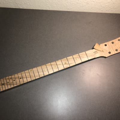 lp style 3x3 exotic wood guitar neck for luthier repair parts image 1