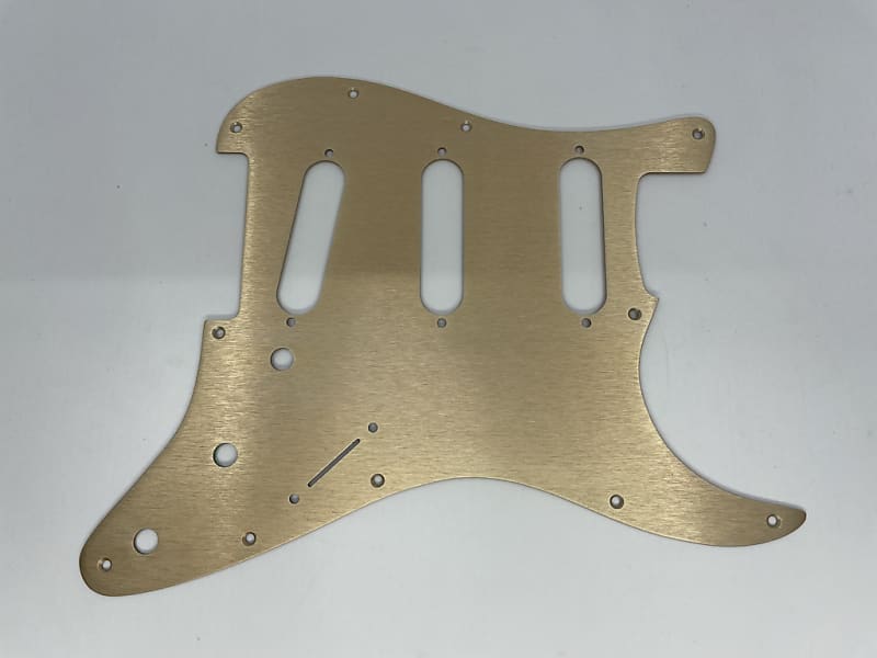 Tone-Guard Fender® Stratocaster Pickguard for USA/MIM models 2021 Gold Brushed Aluminum image 1