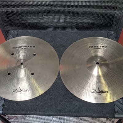 1980s Avedis Zildjian 14" Quick Beat Hi-Hat Cymbals - Look And Sound Great! image 1