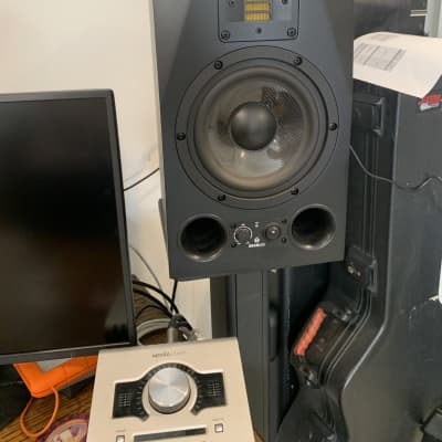 ADAM Audio A7X Active Nearfield Monitors (Pair) Black w/ Speaker Stands image 4