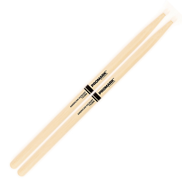 Pro-Mark TX2BN Hickory 2B Nylon Tip Drum Sticks (Pair) image 1