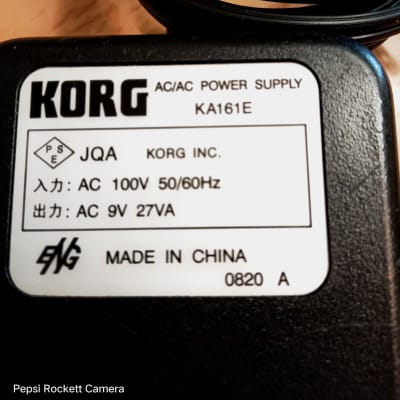 Korg KA161 Radias Synthesizer Vocoder 4-PIN DIN Genuine Japanese plug 9V AC Power Adapter