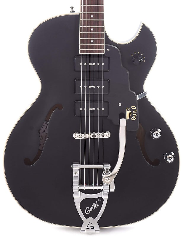 Guild Starfire I Jet 90 with Vibrato - Satin Black image 1