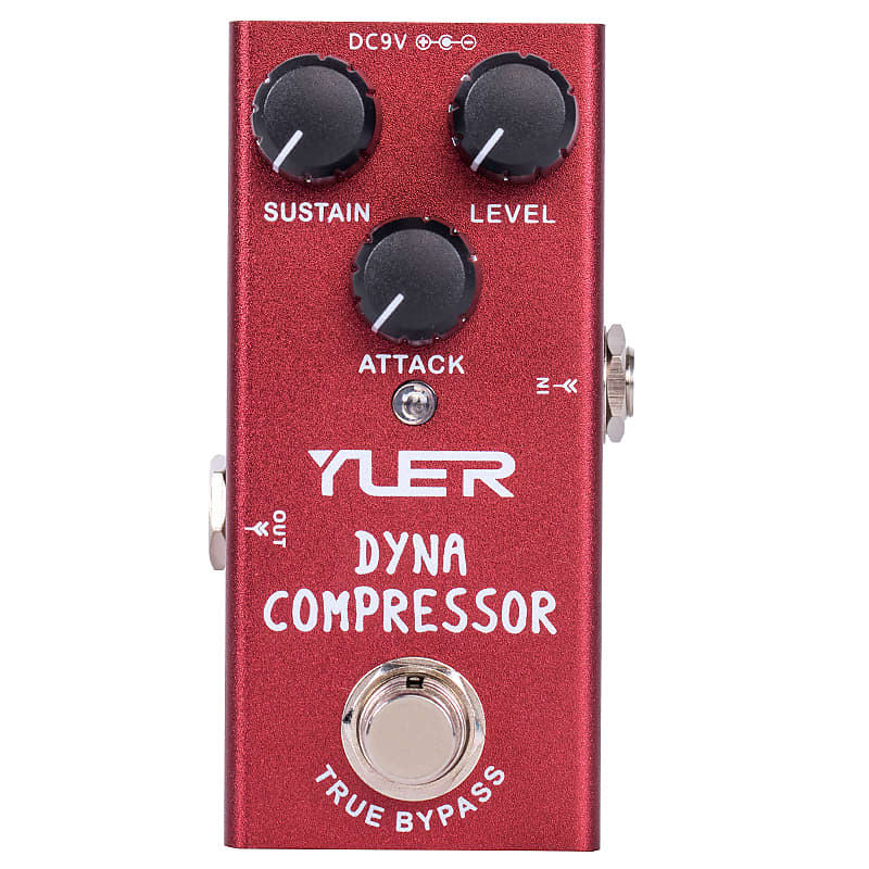 YUER Dyna Compressor Electric Guitar Effects Pedal True Bypass ✅New image 1