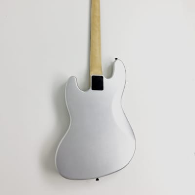 Haze 4-String Electric Bass Guitar, Silver, Free Bag ,Tuner,3 Picks.|HSJB19580MSBH| image 5
