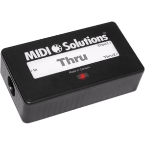 MIDI Solutions Quadra Thru 4 Output MIDI Thru Box | Reverb