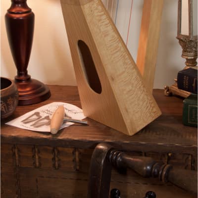 Roosebeck HP08L Parisian Harp 8-String - Lacewood w/Extra String Set & Tuning Tool image 5