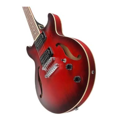 Ibanez AM53 Artcore Series 6-String Hollow-Body Electric Guitar (Right-Handed, Sunburst Red Flat) image 5
