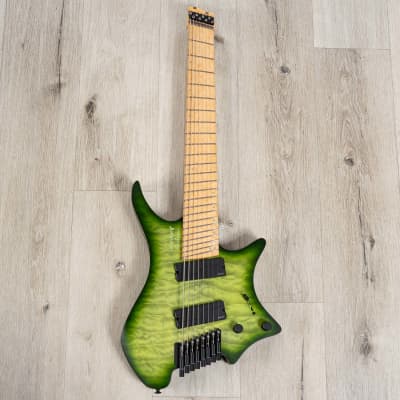 Strandberg Boden Original NX 8 Headless Multi-Scale 8-String Guitar, Earth Green image 3