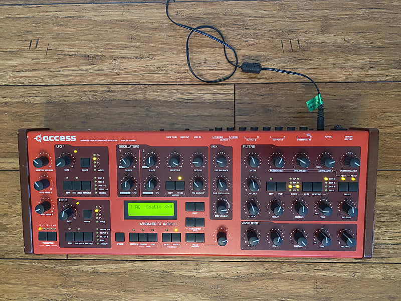 Access Virus Classic B Desktop Synth Red | Reverb