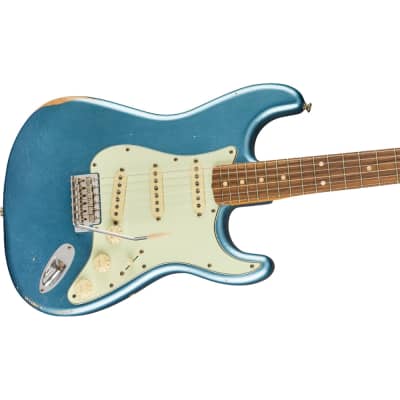 Fender Vintera Road Worn '60s Stratocaster, Pau Ferro Fingerboard, Lake Placid Blue Electric Guitar image 4