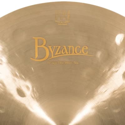 Meinl Byzance Jazz Thin Hi Hat Cymbals 14" image 5