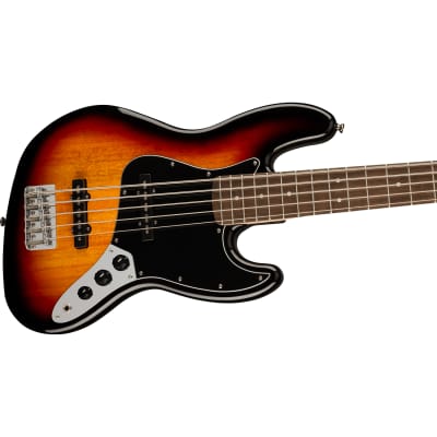 Fender Squier Affinity Series Jazz Bass V, 5-String, Laurel, 3-Color Sunburst image 2