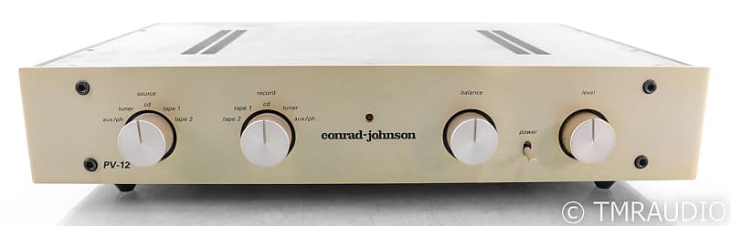 Conrad Johnson PV12 Stereo Tube Preamplifier; PV-12; MM Phono | Reverb