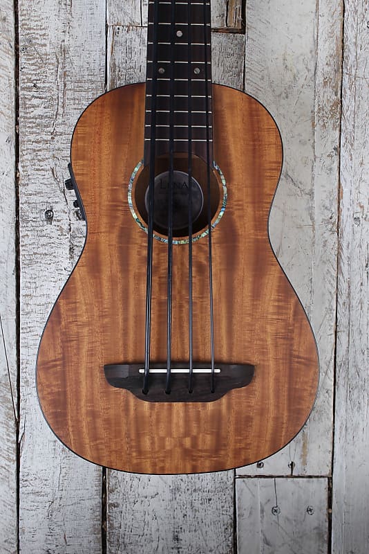 Luna Bari Bass Koa 4 String Bari Bass Acoustic Electric Reverb 1855