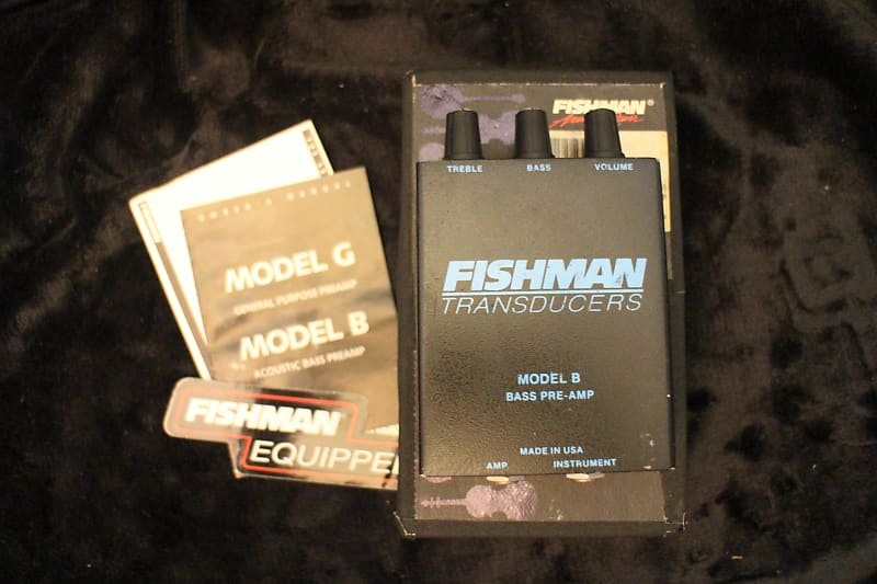 Fishman Transducers Model B Bass Preamp 2000s Upright bass Reverb