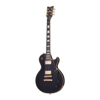Schecter 6 String Right-Handed Solo-II Custom Solid Body Electric Guitar, (Aged Black Satin) image 1