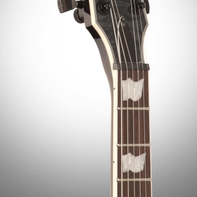 ESP LTD EC-1000 Piezo QM Electric Guitar, See Thru Black image 7