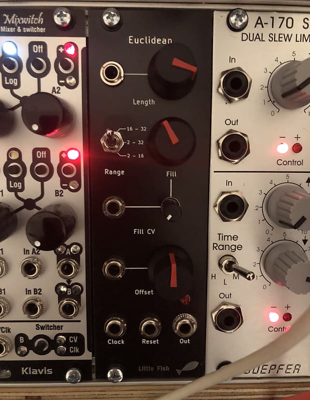 Little Fish Euclidean Eurorack Euclidean Trigger Sequencer Reverb