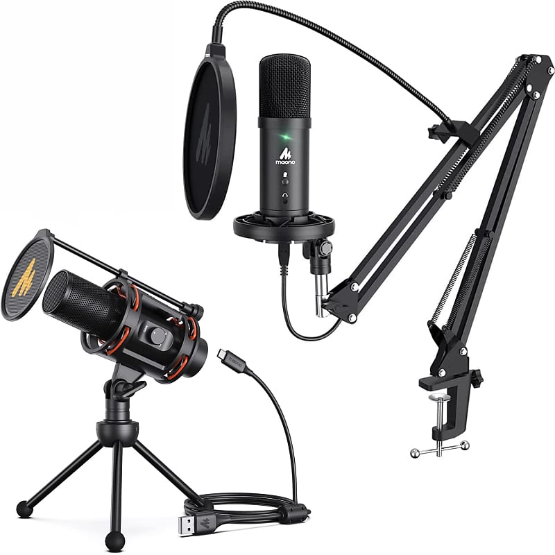 Usb Computer Microphone For Pc, 192Khz/24Bit Condenser | Reverb