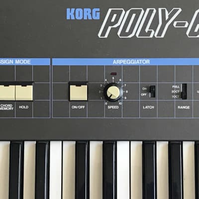 1982 Korg Poly-61 Vintage Analog Synthesizer Works Good! image 4