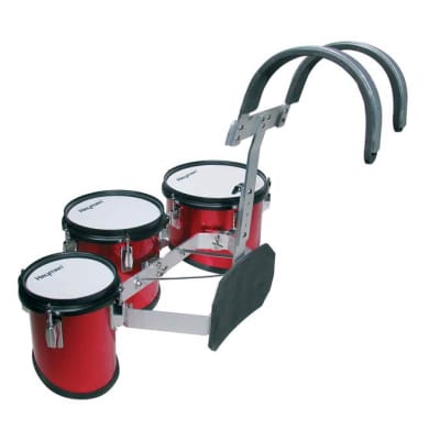 Hayman JMDR-060810 junior multi tenor trio drum, 6 inch + 8 inch + 10 inch, red, image 1
