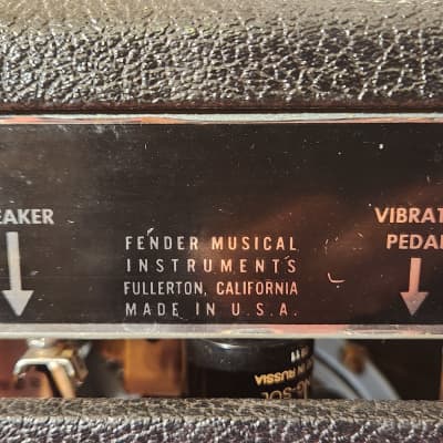 Vintage 1967 Fender Vibro Champ 6-Watt 1x8" Guitar Combo Black Panel VERY Clean Amp! image 14