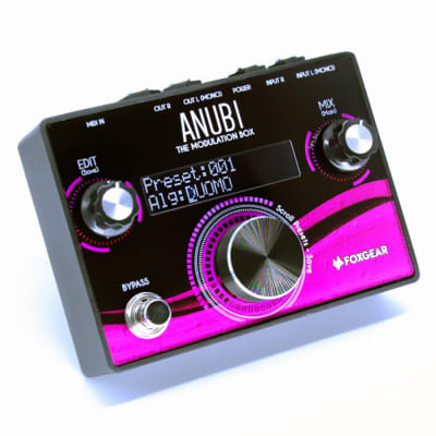 Foxgear Anubi Modulation Box Stereo Guitar Multi Effects Pedal w Buffered Bypass image 3