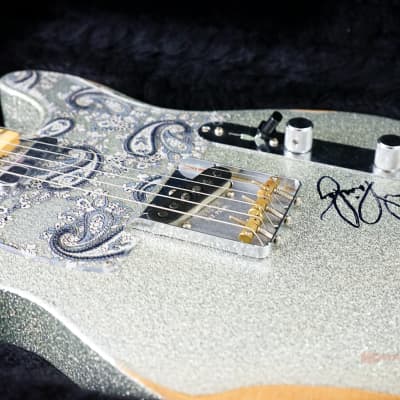 Fender Brad Paisley Road Worn Telecaster - Silver Sparkle Autographed & Played by Brad Paisley image 15
