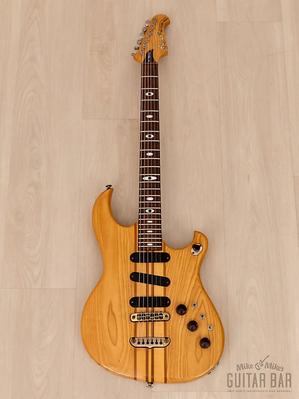 1980 Aria Pro II Rev-Sound RS-750 Neck Through Superstrat Natural, Japan  Matsumoku