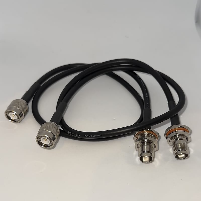 2 x RG-58A Coaxial 0.5m patch cable for Wireless | Reverb UK