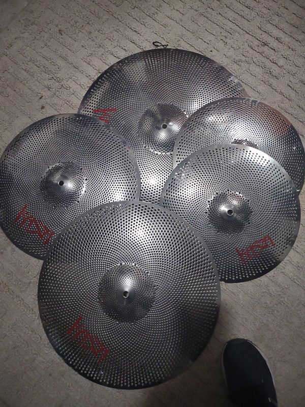 Kasza Quiet On The Set Practice Cymbal Pack 20 Ride 18 & 16 Reverb