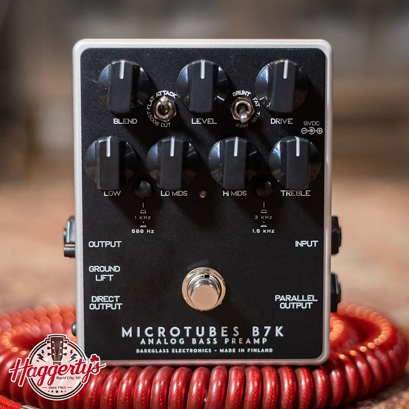 Darkglass Microtubes B7K V2 Analog Bass Preamp Effects Pedal