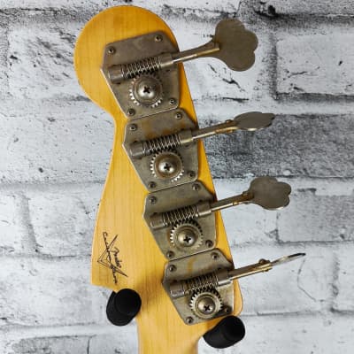 Fender Custom Shop 1958 Precision Bass Relic, 1-Piece Quartersawn Maple Neck Fingerboard, Super Faded Aged Chocolate 3-Color Sunburst image 8