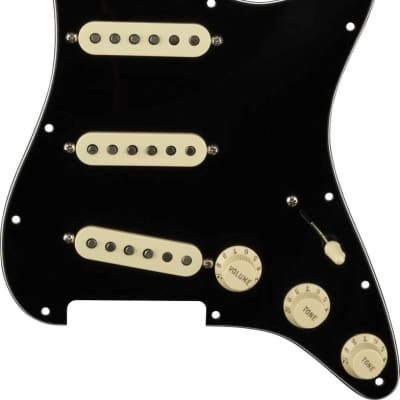 Fender Vintage Noiseless Prewired Stratocaster Pickguard - 3-Ply Black image 1