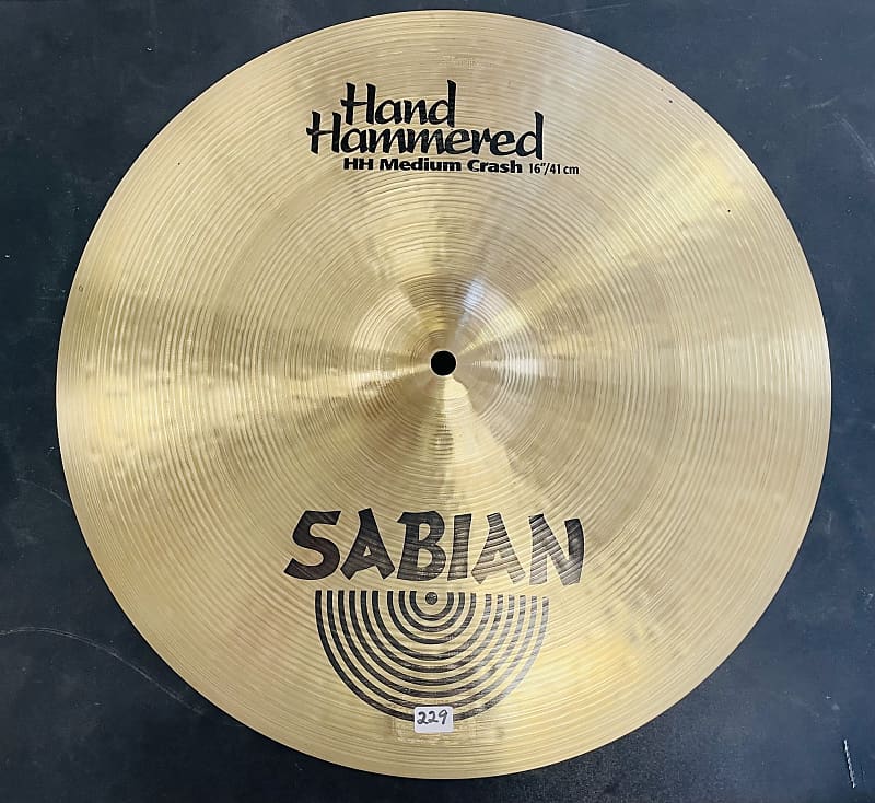 Sabian Hand Hammered 16” Medium Crash