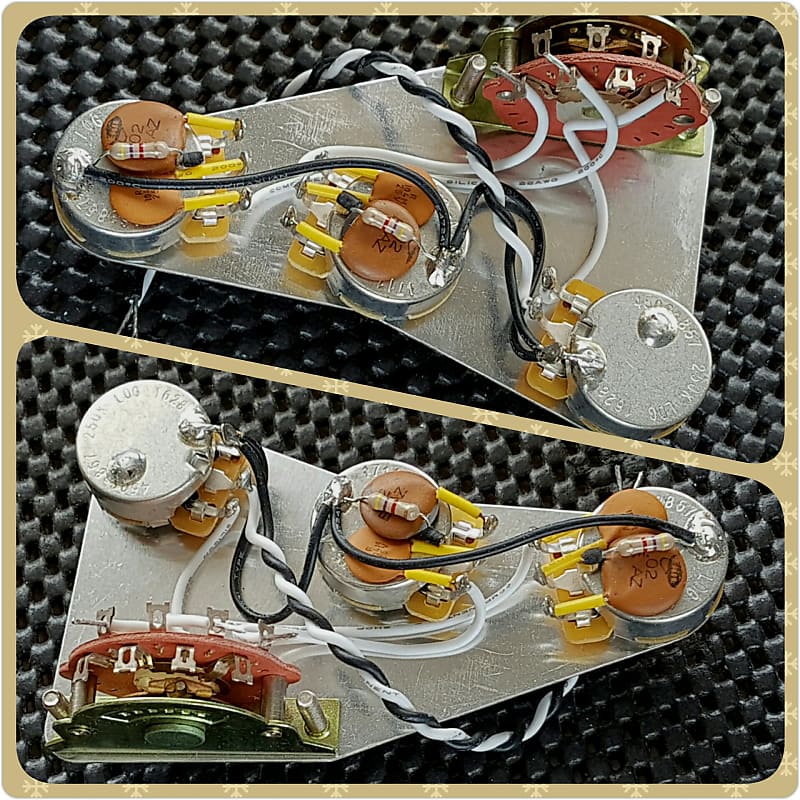 FSGuitars @ The Rhoadhouse Replacement Fender Stratocaster Greasebucket Wiring Harness Loom Upgrade Kit image 1