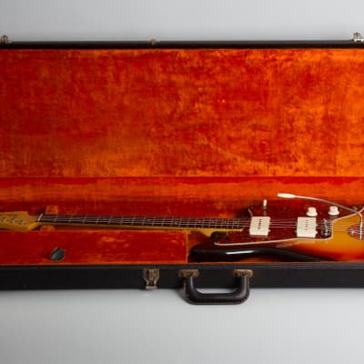 Fender  Jazzmaster Solid Body Electric Guitar (1964), ser. #L40716, black hard shell case. image 10